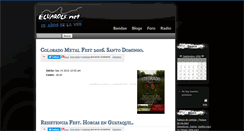 Desktop Screenshot of ecuarock.net